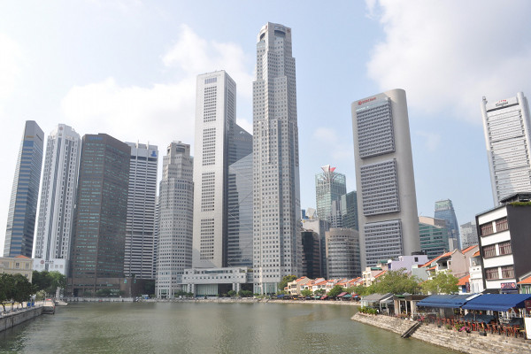 Wolkenkratzer in Singapur